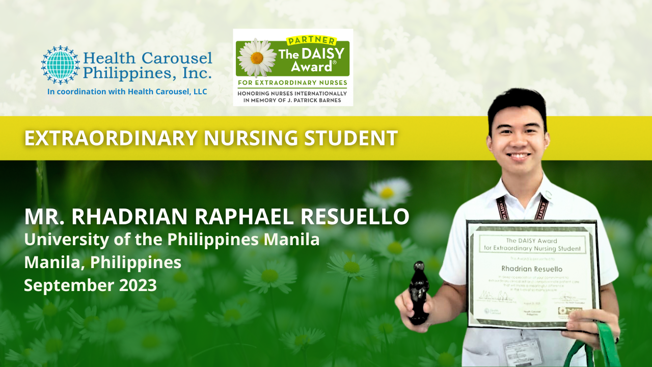 A STUDENT OF THE UNIVERSITY OF THE PHILIPPINES, MANILA, RECEIVES THE